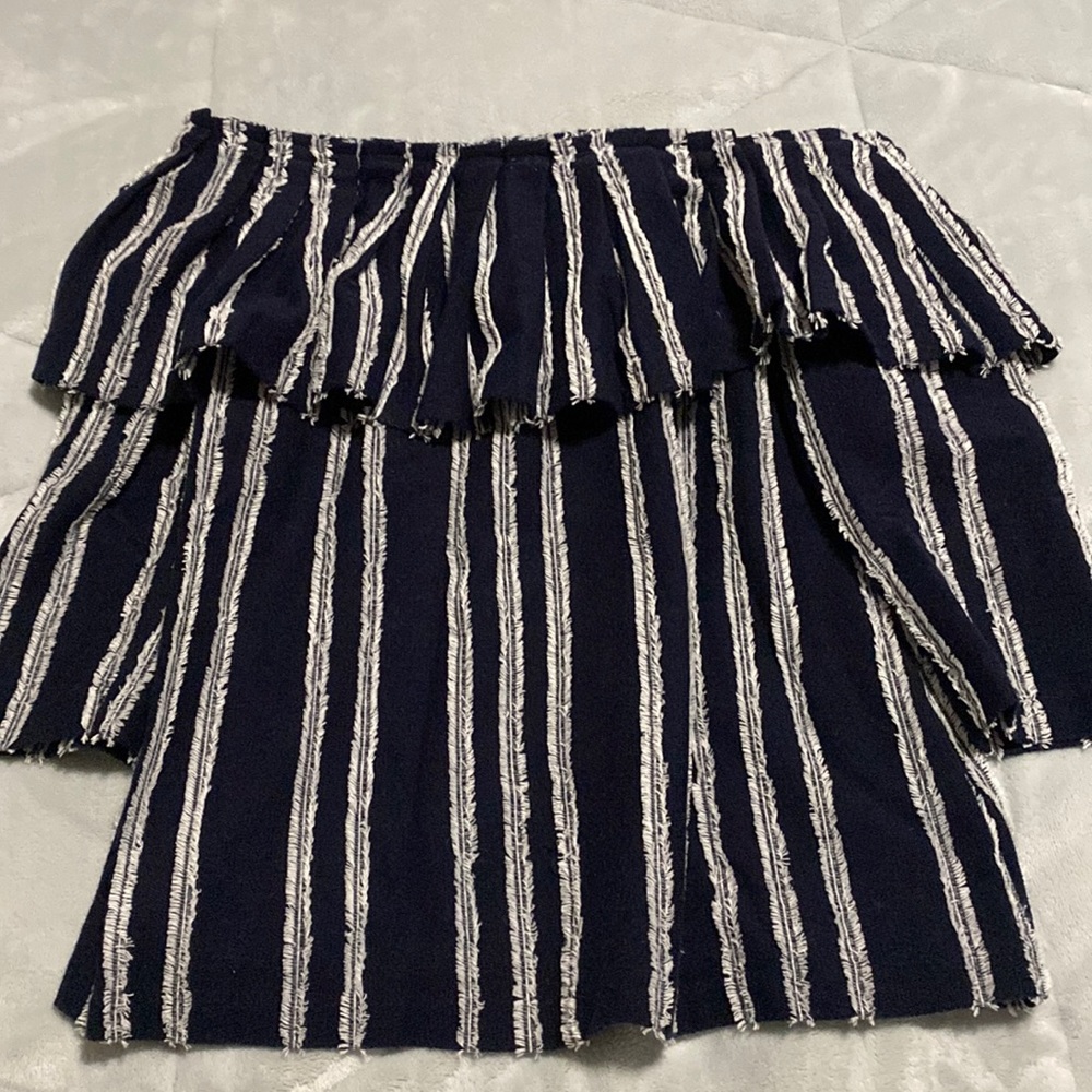 Banana Republic Off the Shoulder Ruffled Top